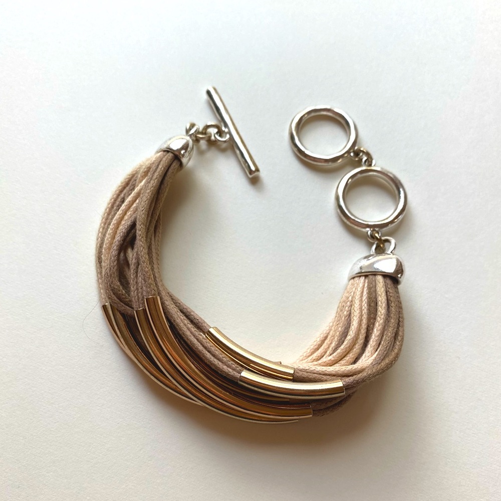 Tan and Good multi strand bracelet